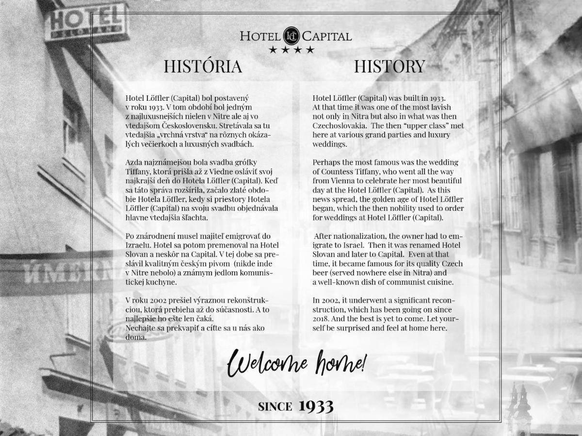 Hotel Capital With Private Wellness Nitra Exterior foto